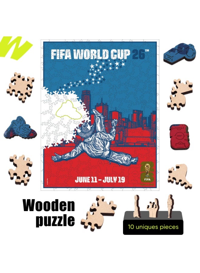 FIFA World Cup FIFA Official Licensed World Cup 26™ Host City Dallas Wooden Jigsaw Puzzle 200 Pieces - Image 2